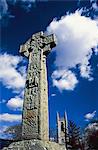 High Cross With Cathedral, Ireland