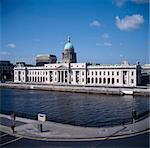 Custom House, Dublin, Co Dublin, Irlande ; Patrimoine du ministère de l'environnement et des gouvernements locaux conçus par James Gandon au XVIIIe siècle