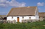 Traditionnel Cottage, Rossaveel, comté de Galway, Irlande