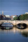 O'connell Bridge Over The River Liffey, Dublin City, County Dublin, Ireland