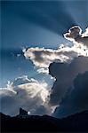 Clouds and Sunbeams, Jungfrau Region, Bernese Oberland, Switzerland