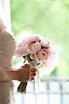 Bride holding Bouquet