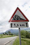 Road Sign, Gap, Hautes-Alpes, Provence-Alpes-Cote d'Azur, France