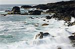 Sea and black lava rocks, Los Hervideros, Lanzarote