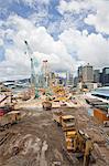 Construction On Queen's Pier, Hong Kong, China