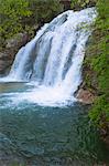 Wasserfall, Fluss Soca, Slowenien