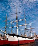 Wavertree historisches Schiff, Seehafen von South Street, New York City, NewYork