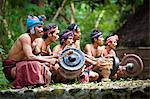 Traditionelle Musiker, Nihiwatu, Sumba, Indonesien