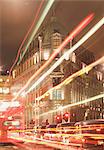 Scène de rue de Londres la nuit