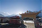 Monastère de Tengboche, Tengboche, région de l'Everest Solu Khumbu, Parc National de Sagarmatha, Himalaya, Népal, Asie