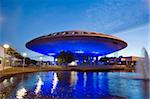 Evoluon 1996 erbaute, Ausstellung über Wissenschaft und Technologie, L. L. C. de Bever und L. ch. Kalff, Eindhoven, Niederlande, Europa