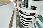 Spiral staircase at ARoS Aarhus Kunstmuseum ARoS modern art museum, Arhus, Jutland, Denmark, Scandinavia, Europe