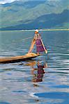 Fisherman, Inle Lake, Shan State, Myanmar (Burma), Asia