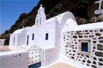 L'église Saint-Nicolas, Akrotiri, île de Santorini (Thira), Iles des Cyclades, Aegean, îles grecques, Grèce, Europe