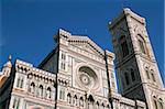 Duomo and campanile (cathedral and bell tower), Florence, UNESCO World Heritage Site, Tuscany, Italy, Europe