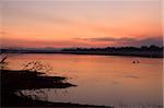 La rivière Luangwa, le Parc National du Sud Luangwa en Zambie, Afrique