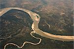 La rivière Luangwa, le Parc National du Sud Luangwa en Zambie, Afrique
