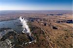 Victoria Falls, patrimoine mondial UNESCO, fleuve Zambèze, à la frontière de la Zambie et du Zimbabwe, Afrique