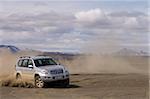 Off-road vehicle near Dettifoss, Iceland, Polar Regions