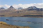 Hamarsfjordur fjord, les régions polaires du Sud côte, Islande,