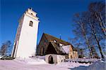 Gammelstad (vieille ville de Lulea) patrimoine mondial de l'UNESCO, Laponie, Suède, Scandinavie, Europe