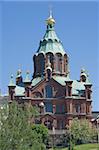 La cathédrale Ouspenski, Helsinki, Finlande, Scandinavie, Europe