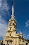 L'église de la forteresse Pierre et Paul, Saint-Pétersbourg, en Russie, Europe