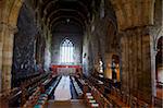 Iona Abbey, inside the church, Isle of Iona, Scotland, United Kingdom, Europe