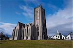 Die neogotische Kristkirkja, römisch-katholische Kirche von Reykjavik aus 1929, Reykjavik, Island, Polarregionen