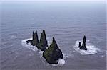 Famous Reynisdrangar sea stacks near Vik, south coast of Iceland (Sudurland), Iceland, Polar Regions