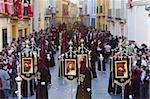 Semana Santa (Holy Week) celebrations, Malaga, Andalucia, Spain, Europe