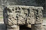 Autel Q, Cour Ouest, parc archéologique de Copan, Copan, UNESCO World Heritage Site, Honduras, Amérique centrale