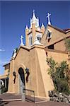 Église de San Felipe de Neri, Old Town, Albuquerque, Nouveau-Mexique, États-Unis d'Amérique, l'Amérique du Nord