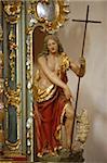 St. John the Baptist statue in Saint-Nicolas la Chapelle church, Saint-Nicolas la Chapelle, Savoie, France, Europe
