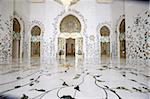 Tausende von Halbedelsteinen, Marmor, Einpresstiefe schmücken die Sheikh Zayed Grand Moschee, Abu Dhabi, Vereinigte Arabische Emirate, Naher Osten