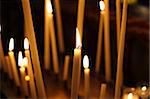 Church candles, Paris, France, Europe