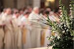 Easter Wednesday celebration in Notre Dame cathedral, Paris, France, Europe