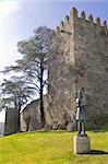 Le château de Guimarães, patrimoine mondial UNESCO, Guimaraes, Portugal, Europe