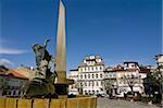 Central square of Guimaraes, UNESCO World Heritage Site, Portugal, Europe