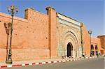 Bab Agnou city gate, Marrakech, Morocco, North Africa, Africa