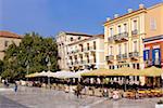 Central square of Nafplio, Peloponnese, Greece, Europe