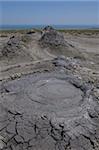 Mud volcanoes near Qobustan, Azerbaijan, Central Asia, Asia