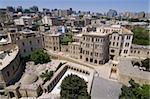 View from the Maiden Tower over the Old City of Baku, UNESCO World Heritage Site, Azerbaijan, Central Asia, Asia