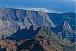 Vue aérienne de La réunion, océan Indien, Afrique