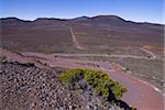 Route menant au volcan du Piton de la Fournaise, La Reunion, océan Indien, Afrique