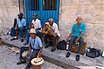 Street musicians, Havana, Cuba, West Indies, Caribbean, Central America