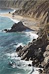 Rocky stretch of coastline in Big Sur, California, United States of America, North America