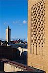 Minaret of Okba and Minaret of Sihara in the background, Oujda, Oriental Region, Morocco, North Africa, Africa