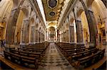 Baroque Nave of Cathedral of St. Andrew (Duomo di San Andreas), Amalfi, UNESCO World Heritage Site, Campania, Italy, Europe