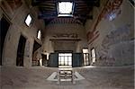 Tuscan atrium with marble impluvium, House with Wooden Partition, Herculaneum, UNESCO World Heritage Site, Campania, Italy, Europe